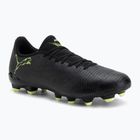 Încălțăminte de fotbal pentru bărbați PUMA Future 8 Play FG/AG puma black/fizzy light/green terrain