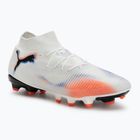 Încălțăminte de fotbal pentru bărbați PUMA Future 8 Pro FG/AG puma white/puma black/glowing red