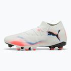 Încălțăminte de fotbal pentru bărbați PUMA Future 8 Match FG/AG puma white/puma black/glowing red