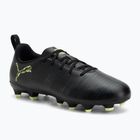 Încălțăminte de fotbal pentru copii PUMA Future 8 Play FG/AG Jr puma black/fizzy light/green terrain