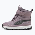 Ghete pentru copii PUMA Evolve Boot AC+ PS plum jam/shadow gray