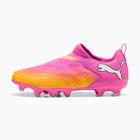 Încălțăminte de fotbal pentru copii PUMA Future 9 Match LL FG/AG Jr poison pink/puma white/sun stream/bright aqua/puma black
