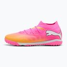 Încălțăminte de fotbal PUMA Future 9 Match TT poison pink/puma white/sun stream/bright aqua/puma black