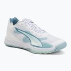 Încălțăminte de handbal PUMA Accelerate Pro 4 Game On puma white/baltic sea blue/fresh water