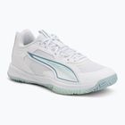 Încălțăminte de handbal PUMA Accelerate Pro 4 Game On puma white/baltic sea blue/fresh water