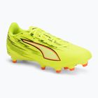 Încălțăminte de fotbal PUMA Ultra 6 Play FG/AG yellow alert/puma black/glowing red/lime squeeze