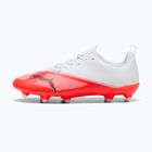 Încălțăminte de fotbal pentru copii Puma Ultra 7 Play FG/AG Jr Ultra Red/Puma Black/Puma White