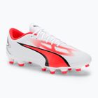 Cizme de fotbal pentru bărbați PUMA Ultra Play FG/AG puma alb/puma negru/fire orchid