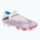 Încălțăminte de fotbal PUMA Future 7 Ultimate Low FG/AG white/black/poison pink/bright aqua/silver mist