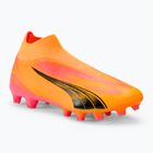 Încălțăminte de fotbal PUMA Ultra Match+ LL Fg/Ag sunset glow/puma black/sun stream