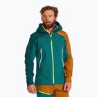 Jachetă de ploaie pentru bărbați ORTOVOX Westalpen 3L Light verde 7025200026