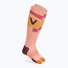 Șosete de schi pentru femei ORTOVOX Freeride Long Socks Cozy bloom