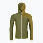 Hanorac pentru bărbați ORTOVOX Fleece Light Grid Hooded wild herbs