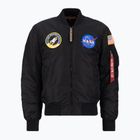 Alpha Industries MA-1 VF NASA jachetă pentru bărbați negru