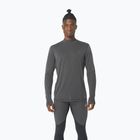 Bărbați ASICS Metarun Mock Neck performanță de performanță negru de funcționare cu mânecă lungă pentru bărbați