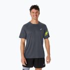 Tricou de alergare pentru bărbați ASICS Icon Top carrier grey/safety yellow