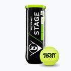 Mingi de tenis Dunlop Stage 1 3 pack green