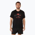 Tricou de alergare pentru bărbați ASICS Fujitrail Logo performance black/carbon/coral reef