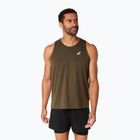 Tricou de alergare pentru bărbați ASICS Core Singlet brown stone