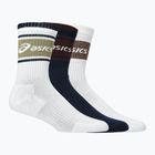 Șosete ASICS Logo Crew 3 pary midnight/dark red planet/lemongrass