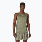 Tricou de alergare pentru bărbați ASICS Fujitrail Singlet mantle green/khaki