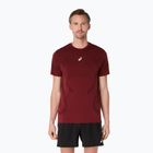Tricou de alergare pentru bărbați ASICS Road Seamless dark red planet