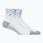Șosete ASICS Performance Run Quarter brilliant white/lilac hint/bluebell