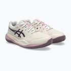 Încălțăminte de tenis pentru copii ASICS Gel-Resolution X GS Clay soft oat/dark aubergine