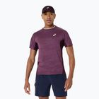 Tricou de tenis pentru bărbați ASICS Match Jacquard dark aubergine