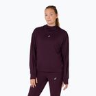 Bluză pentru femei de alergare ASICS Nagino Run Winter Hoodie dark aubergine