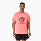 Tricou de alergare pentru bărbați Asics Fujitrail Logo Ss Top Sun Coral
