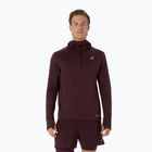 Bluză de alergare pentru bărbați ASICS Road Winter Ls Hoodie dark currant