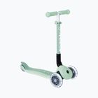 Trotinetă cu 3 roți pentru copii Globber Junior Foldable Lights Eco pistachio