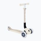 Trotinetă cu trei roți pentru copii Globber Junior Foldable Lights Eco coconut