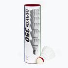 Fluturași de badminton YONEX Mavis 350 W 6 pack white