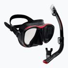 TUSA Powerview Dive Set Mască + Snorkel negru / roșu UC 2425