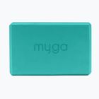 Cub pentru yoga Myga Foam Block turquoise