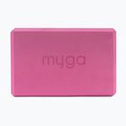 Cub pentru yoga Myga Foam Block pink
