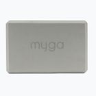 Cub pentru yoga Myga Foam Block do jogi grey