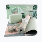 Set de yoga Myga Palm Yoga Set mat + block + green strap