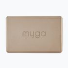 Cub pentru yoga Myga Foam Block 2 pcs. brown