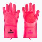 Mănuși pentru curățarea bicicletelor Muc-Off Deep Scrubber Gloves pink