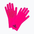 Mănuși pentru curățarea bicicletelor Muc-Off Deep Scrubber Gloves pink