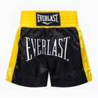 Pantaloni scurți de antrenament EVERLAST Muay Thai negru-galbeni EM6