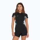O'Neill Bahia 2/1 mm Front Zip Spring negru/ micah floral/ negru costum de wetsuit pentru femei