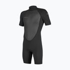 Costum de înot pentru bărbați O'Neill Reactor-2 2mm Back Zip SS Spring HJ5 black/black