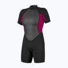 Costum de înot pentru femei O'Neill Reactor-2 2mm Back Zip SS Spring IS7 black/punk pink