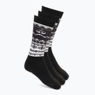 Șosete de schi Surfanic Pro Tech 3 pak Fairisle black