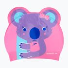 Cască de înot pentru copii  Speedo Plain Moulded Silicone pink