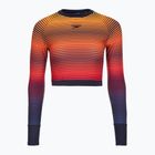Longsleeve de înot pentru femei Speedo Placement Wrap Back Top blue/orange
